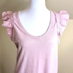 The Nines by Hatch XL Pink Ruffle Sleeve Dress, NEW